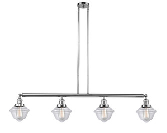 Oxford - 4 Light - 52 inch - Polished Chrome - Stem Hung - Adjustable Island Light (3442|214-PC-G532)