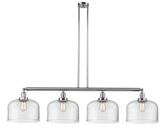 Bell - 4 Light - 54 inch - Polished Chrome - Stem Hung - Adjustable Island Light (3442|214-PC-G72-L)