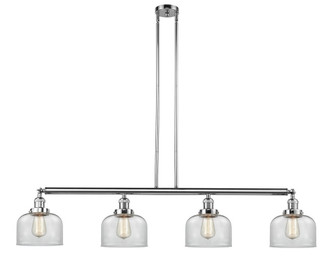Bell - 4 Light - 53 inch - Polished Chrome - Stem Hung - Adjustable Island Light (3442|214-PC-G72-LED)