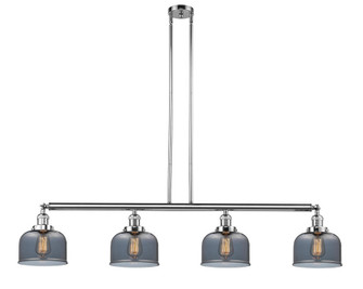 Bell - 4 Light - 53 inch - Polished Chrome - Stem Hung - Adjustable Island Light (3442|214-PC-G73)