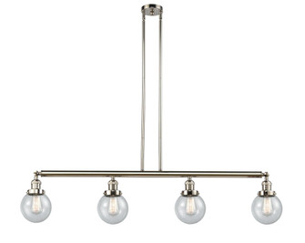 Beacon - 4 Light - 51 inch - Polished Nickel - Stem Hung - Adjustable Island Light (3442|214-PN-G204-6)