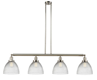 Seneca Falls - 4 Light - 51 inch - Polished Nickel - Stem Hung - Adjustable Island Light (3442|214-PN-G222-LED)