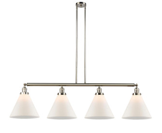 Cone - 4 Light - 56 inch - Polished Nickel - Stem Hung - Adjustable Island Light (3442|214-PN-G41-L-LED)