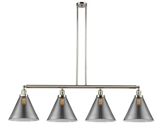 Cone - 4 Light - 56 inch - Polished Nickel - Stem Hung - Adjustable Island Light (3442|214-PN-G43-L-LED)