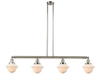 Oxford - 4 Light - 52 inch - Polished Nickel - Stem Hung - Adjustable Island Light (3442|214-PN-G531-LED)