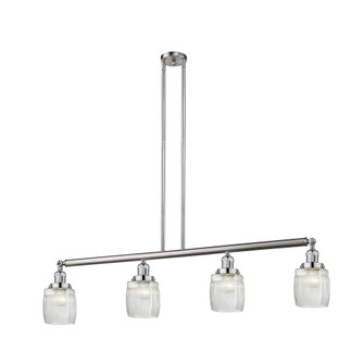 Colton - 4 Light - 50 inch - Brushed Satin Nickel - Stem Hung - Adjustable Island Light (3442|214-SN-G302)