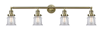 Canton - 4 Light - 42 inch - Antique Brass - Adjustable Bath Vanity Light (3442|215-AB-G182S-LED)