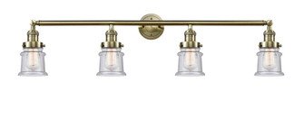 Canton - 4 Light - 42 inch - Antique Brass - Adjustable Bath Vanity Light (3442|215-AB-G184S-LED)