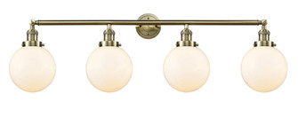 Beacon - 4 Light - 44 inch - Antique Brass - Adjustable Bath Vanity Light (3442|215-AB-G201-8-LED)
