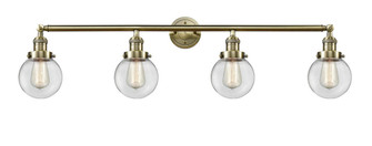 Beacon - 4 Light - 42 inch - Antique Brass - Adjustable Bath Vanity Light (3442|215-AB-G202-6)