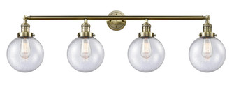 Beacon - 4 Light - 44 inch - Antique Brass - Adjustable Bath Vanity Light (3442|215-AB-G204-8-LED)