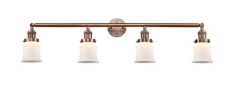 Canton - 4 Light - 42 inch - Antique Copper - Adjustable Bath Vanity Light (3442|215-AC-G181S-LED)