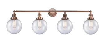 Beacon - 4 Light - 44 inch - Antique Copper - Adjustable Bath Vanity Light (3442|215-AC-G204-8)