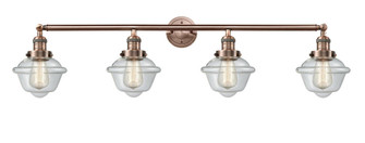 Oxford - 4 Light - 46 inch - Antique Copper - Adjustable Bath Vanity Light (3442|215-AC-G532-LED)