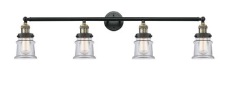 Canton - 4 Light - 42 inch - Black Antique Brass - Adjustable Bath Vanity Light (3442|215-BAB-G182S)