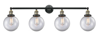 Beacon - 4 Light - 44 inch - Black Antique Brass - Adjustable Bath Vanity Light (3442|215-BAB-G202-8-LED)