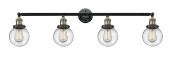 Beacon - 4 Light - 42 inch - Black Antique Brass - Adjustable Bath Vanity Light (3442|215-BAB-G204-6-LED)