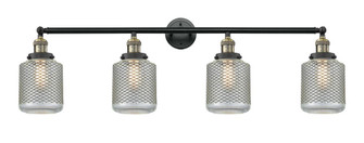 Stanton - 4 Light - 44 inch - Black Antique Brass - Adjustable Bath Vanity Light (3442|215-BAB-G262)