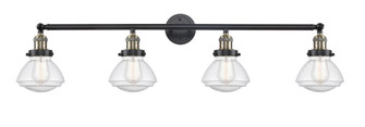 Olean - 4 Light - 43 inch - Black Antique Brass - Adjustable Bath Vanity Light (3442|215-BAB-G324-LED)