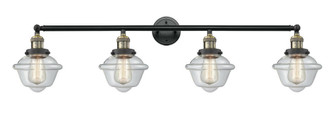 Oxford - 4 Light - 46 inch - Black Antique Brass - Adjustable Bath Vanity Light (3442|215-BAB-G532-LED)