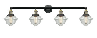 Oxford - 4 Light - 46 inch - Black Antique Brass - Adjustable Bath Vanity Light (3442|215-BAB-G534-LED)