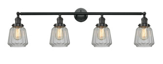 Chatham - 4 Light - 42 inch - Matte Black - Adjustable Bath Vanity Light (3442|215-BK-G142-LED)