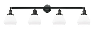 Fulton - 4 Light - 43 inch - Matte Black - Adjustable Bath Vanity Light (3442|215-BK-G171-LED)