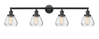 Fulton - 4 Light - 43 inch - Matte Black - Adjustable Bath Vanity Light (3442|215-BK-G172-LED)