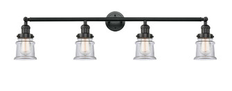 Canton - 4 Light - 42 inch - Matte Black - Adjustable Bath Vanity Light (3442|215-BK-G182S-LED)