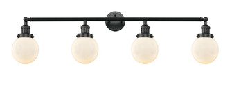 Beacon - 4 Light - 42 inch - Matte Black - Adjustable Bath Vanity Light (3442|215-BK-G201-6)