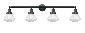 Olean - 4 Light - 43 inch - Matte Black - Adjustable Bath Vanity Light (3442|215-BK-G324-LED)