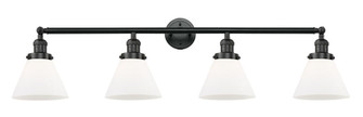 Cone - 4 Light - 44 inch - Matte Black - Adjustable Bath Vanity Light (3442|215-BK-G41)