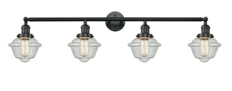 Oxford - 4 Light - 46 inch - Matte Black - Adjustable Bath Vanity Light (3442|215-BK-G534)