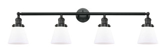 Cone - 4 Light - 42 inch - Matte Black - Adjustable Bath Vanity Light (3442|215-BK-G61-LED)