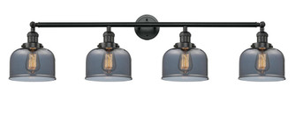 Bell - 4 Light - 44 inch - Matte Black - Adjustable Bath Vanity Light (3442|215-BK-G73-LED)