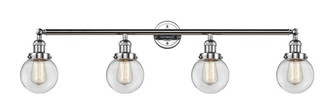 Beacon - 4 Light - 42 inch - Polished Chrome - Adjustable Bath Vanity Light (3442|215-PC-G202-6)