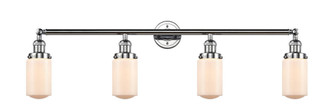Dover - 4 Light - 43 inch - Polished Chrome - Adjustable Bath Vanity Light (3442|215-PC-G311-LED)