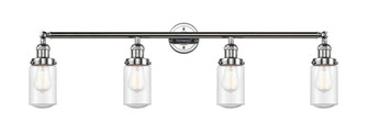 Dover - 4 Light - 43 inch - Polished Chrome - Adjustable Bath Vanity Light (3442|215-PC-G314)