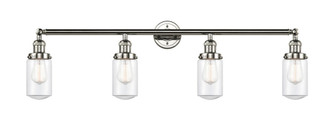 Dover - 4 Light - 43 inch - Polished Nickel - Adjustable Bath Vanity Light (3442|215-PN-G312)
