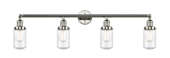 Dover - 4 Light - 43 inch - Polished Nickel - Adjustable Bath Vanity Light (3442|215-PN-G314-LED)