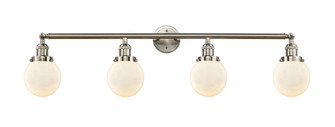 Beacon - 4 Light - 42 inch - Brushed Satin Nickel - Adjustable Bath Vanity Light (3442|215-SN-G201-6-LED)