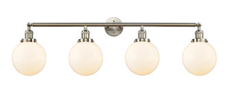 Beacon - 4 Light - 44 inch - Brushed Satin Nickel - Adjustable Bath Vanity Light (3442|215-SN-G201-8)