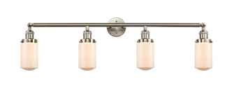 Dover - 4 Light - 43 inch - Brushed Satin Nickel - Adjustable Bath Vanity Light (3442|215-SN-G311-LED)