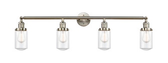 Dover - 4 Light - 43 inch - Brushed Satin Nickel - Adjustable Bath Vanity Light (3442|215-SN-G312-LED)