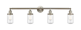 Dover - 4 Light - 43 inch - Brushed Satin Nickel - Adjustable Bath Vanity Light (3442|215-SN-G314-LED)
