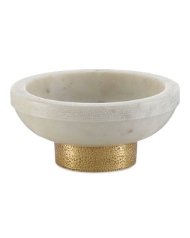 Valor Small White Marble Bowl (92|1200-0169)
