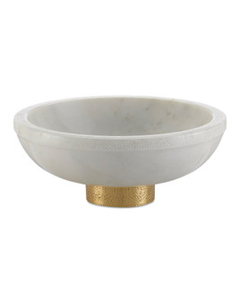 Valor Large White Marble Bowl (92|1200-0170)