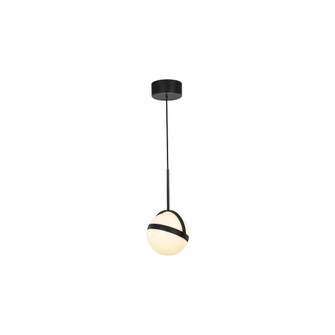 Globo 7-in Matte Black LED Pendant (7713|PD301001MB)