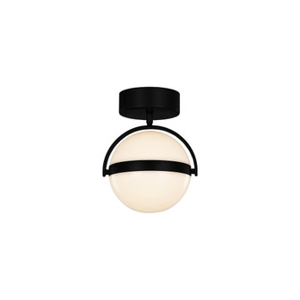 Globo 7-in Matte Black LED Flush Mount (7713|FM301001MB)