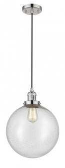 Beacon - 1 Light - 12 inch - Polished Nickel - Cord hung - Mini Pendant (3442|201C-PN-G204-12)